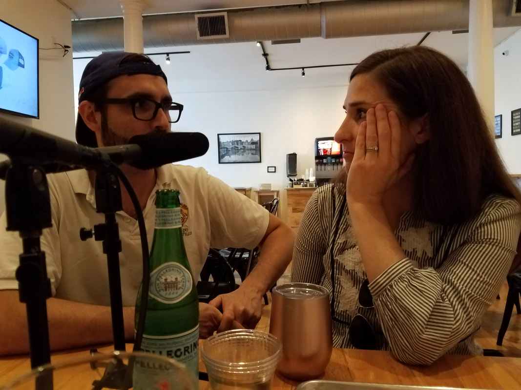 Philly's Rione Pizzeria being interviewed on the CoupleCo podcast for couple entrepreneurs